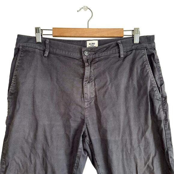 Flint and‎ Tinder 365 Casual Workwear Straight Jeans Charcoal Grey Men's Size 34 - Picture 2 of 9